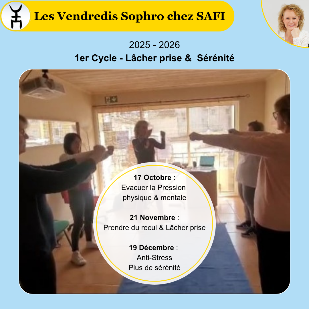 SAFI - Planning 2025 2026 - Cycle 1 : Lâcher Prise & Sérénité