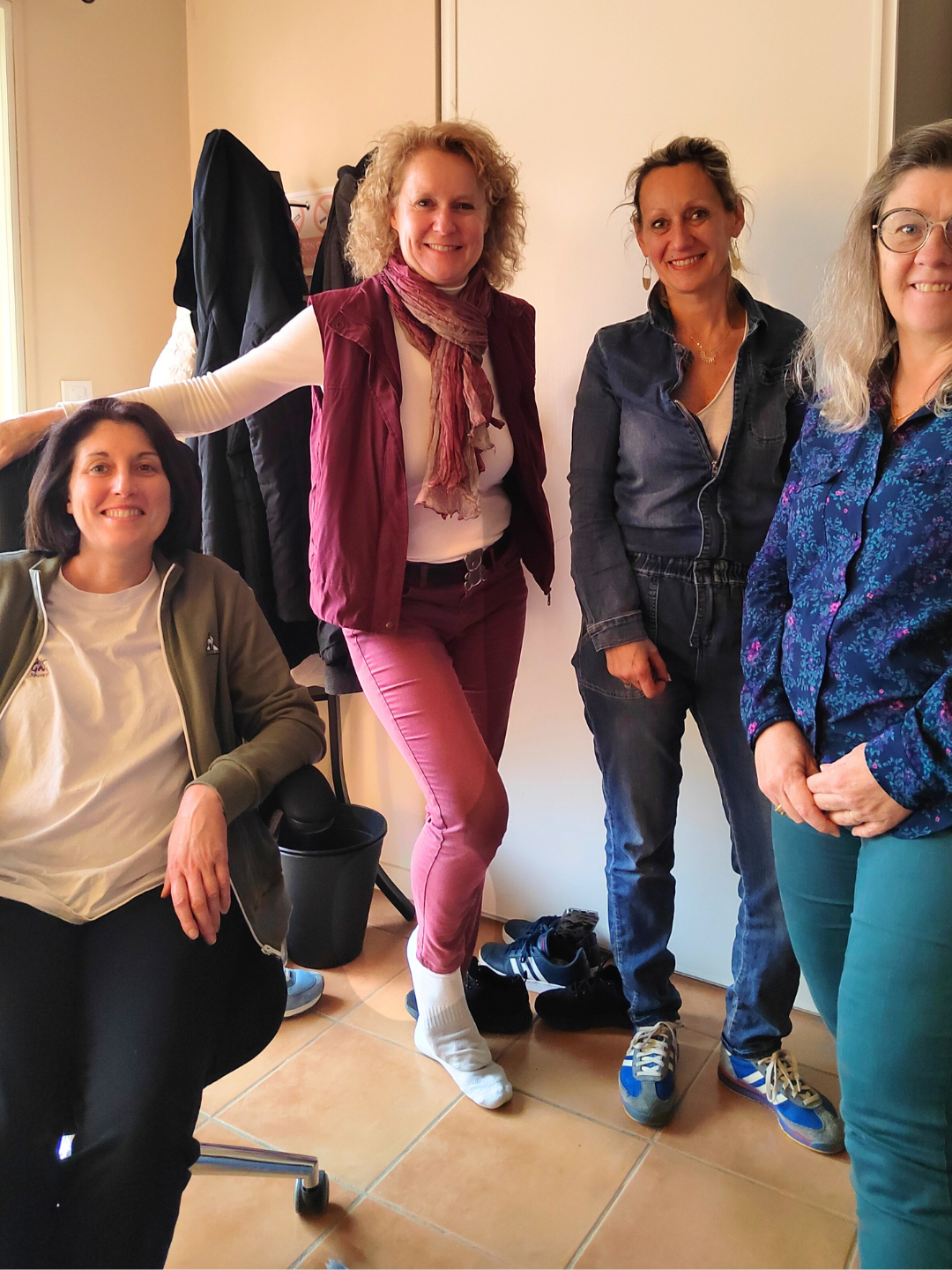 photo d'un groupe à la séance de sophrologie chez SAFI
